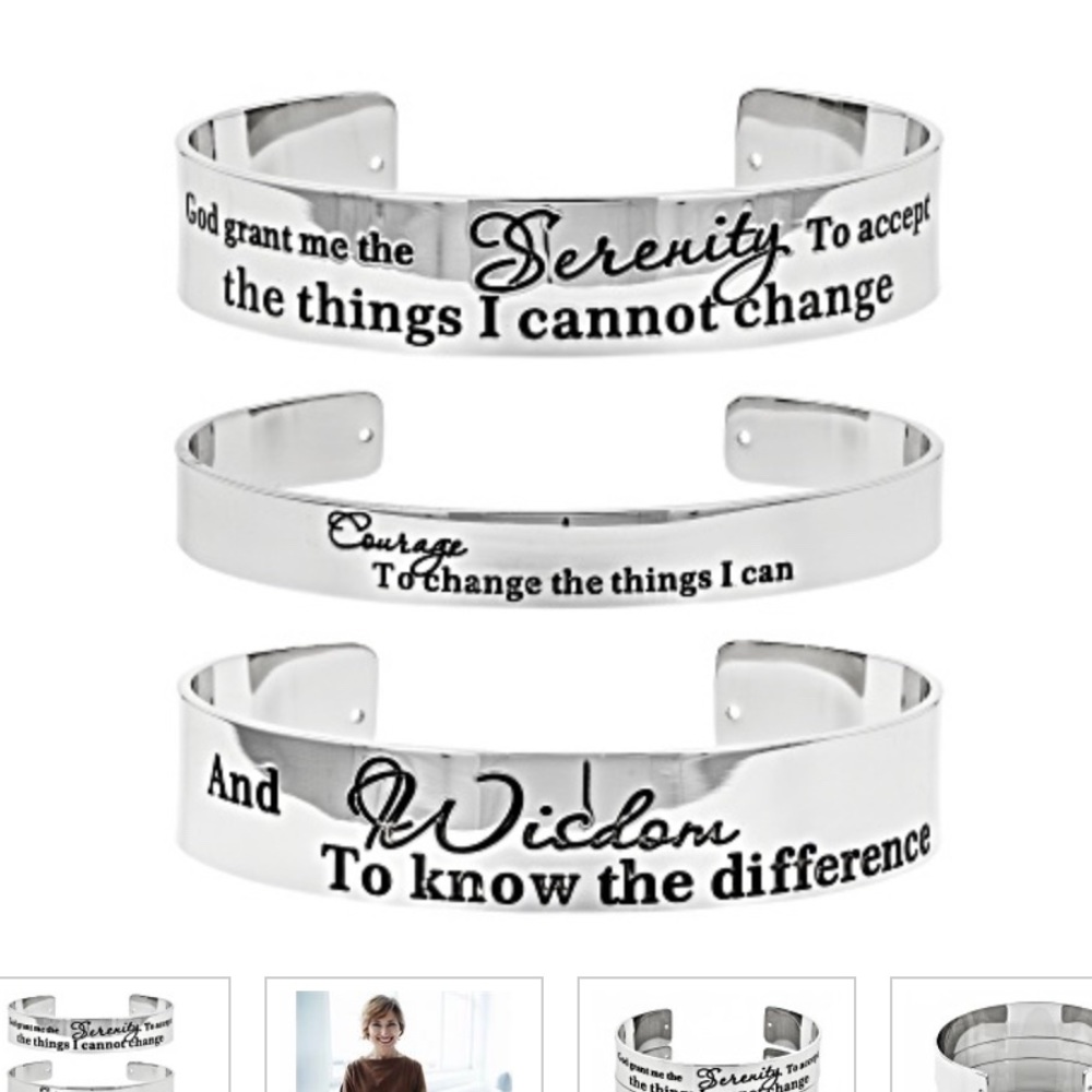 Paula Deen Serenity Prayer 3 pc cuff set